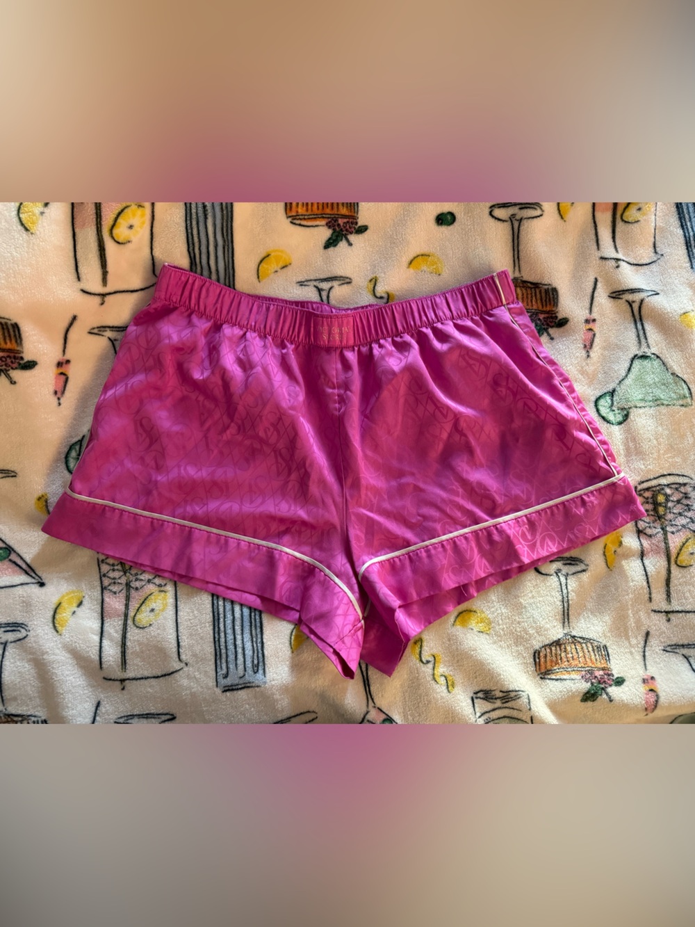 Victoria’s Secret Hot Pink Satin PJ Shorts